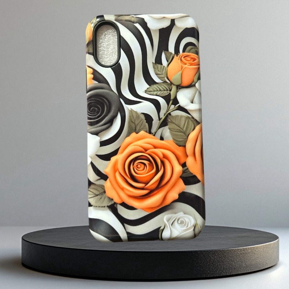 Floral Zebra Print Phone Case